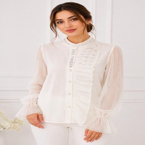 شومیز زنانه مجلسی حریر وارداتی