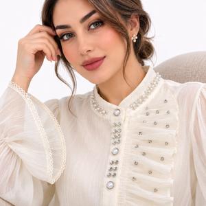 خرید اینترنتی قیمت شومیز زنانه مجلسی حریر وارداتی