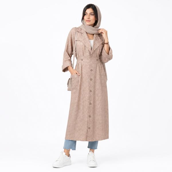 مانتو بلند زنانه لینن