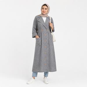 خرید اینترنتی قیمت مانتو بلند زنانه لینن