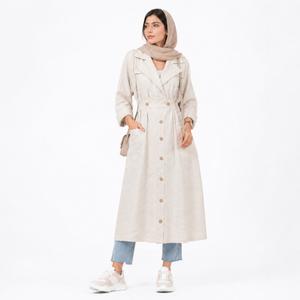 خرید اینترنتی قیمت مانتو بلند زنانه لینن