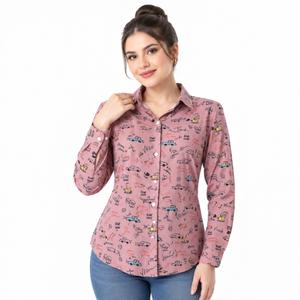 خرید اینترنتی قیمت شومیز زنانه طرح دار وارداتی