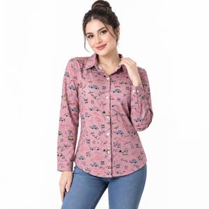 خرید اینترنتی قیمت شومیز زنانه طرح دار وارداتی