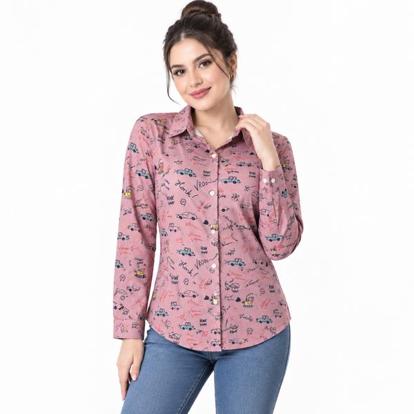 شومیز زنانه طرح دار وارداتی