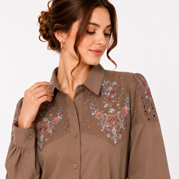 شومیز زنانه گلدوزی وارداتی