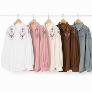خرید اینترنتی قیمت شومیز زنانه گلدوزی وارداتی