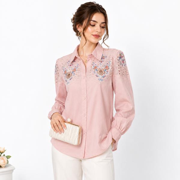 شومیز زنانه گلدوزی وارداتی