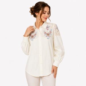 خرید اینترنتی قیمت شومیز زنانه گلدوزی وارداتی