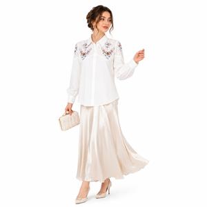 خرید اینترنتی قیمت شومیز زنانه گلدوزی وارداتی
