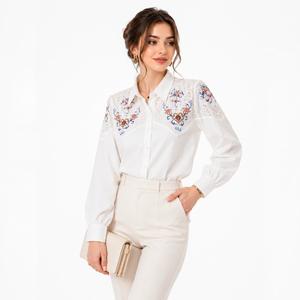 خرید اینترنتی قیمت شومیز زنانه گلدوزی وارداتی