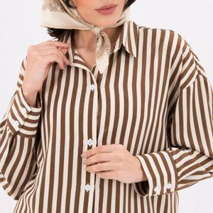 خرید اینترنتی قیمت شومیز زنانه نخ کتان نگین دار وارداتی