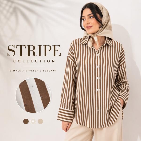 شومیز زنانه نخ کتان نگین دار وارداتی