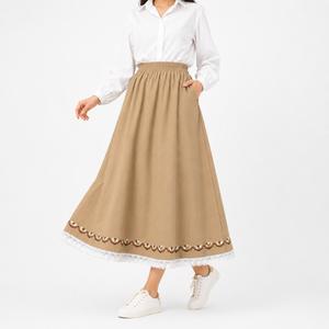 خرید اینترنتی قیمت دامن زنانه کتان گلدوزی شده وارداتی