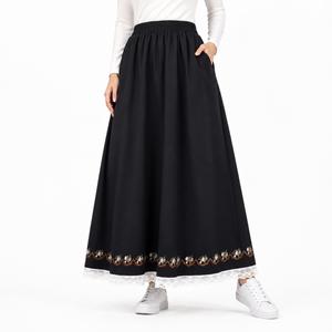 خرید اینترنتی قیمت دامن زنانه کتان گلدوزی شده وارداتی
