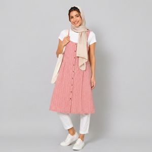 خرید اینترنتی قیمت پیراهن زنانه لینن اسپرت بیگ سایز تا سایز 56