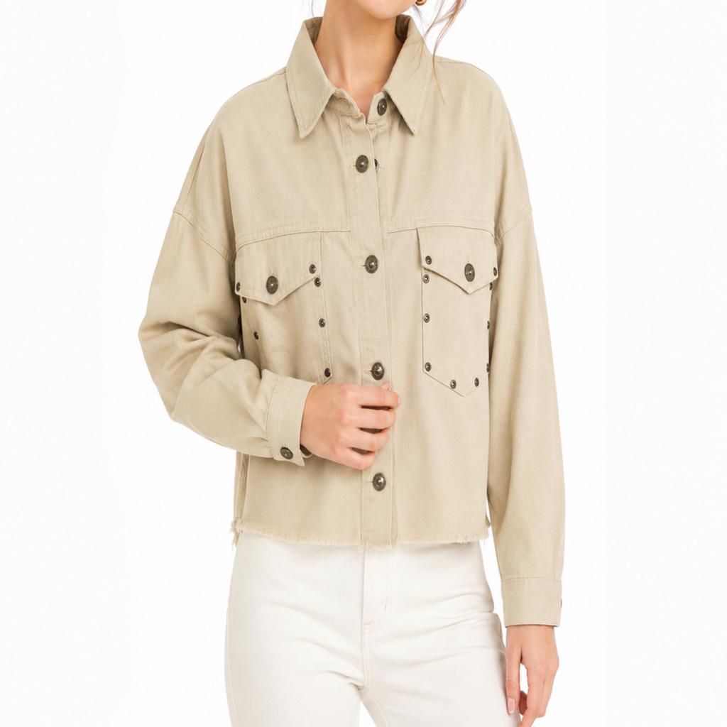 خرید اینترنتی قیمت کراپ کت پاییزی زنانه کتان ZARA