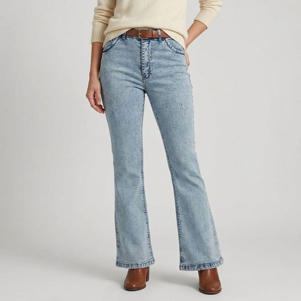 شلوار زنانه بوت کات جین پولو