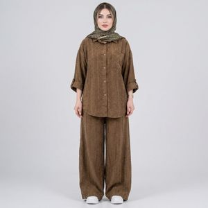 خرید اینترنتی قیمت ست شومیز و شلوار مخمل زنانه پاییزی