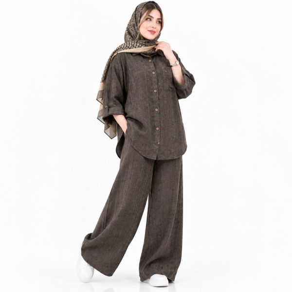 ست شومیز و شلوار مخمل زنانه پاییزی