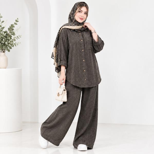 ست شومیز و شلوار مخمل زنانه پاییزی