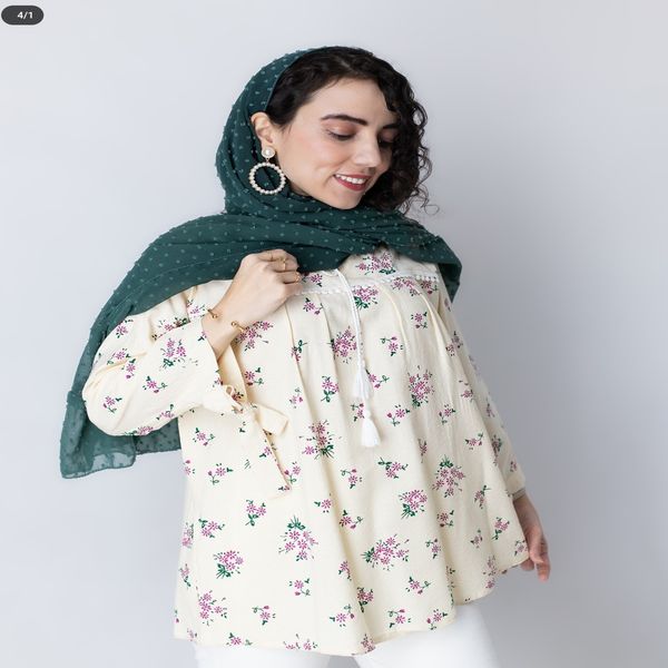 تونیک زنانه گلدار میخک