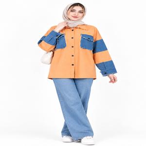 خرید اینترنتی قیمت کت زنانه کتان و جین اسپرت پاییزی