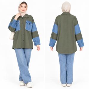 خرید اینترنتی قیمت کت زنانه کتان و جین اسپرت پاییزی