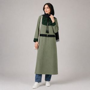 خرید اینترنتی قیمت مانتو زنانه کت و سارافون ترمه