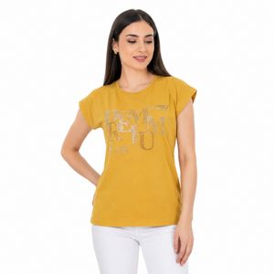 خرید اینترنتی قیمت تیشرت زنانه نگین دار پشت گیپوری