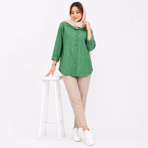 خرید اینترنتی قیمت مانتو زنانه نگین دار شانتون