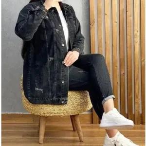 خرید اینترنتی قیمت کت زنانه جین اسپرت پاییزی