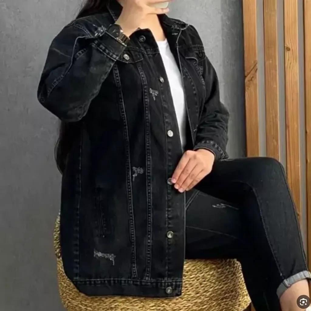 خرید اینترنتی قیمت کت زنانه جین اسپرت پاییزی