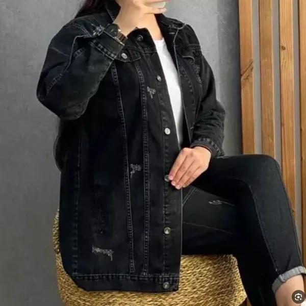 کت زنانه جین اسپرت پاییزی