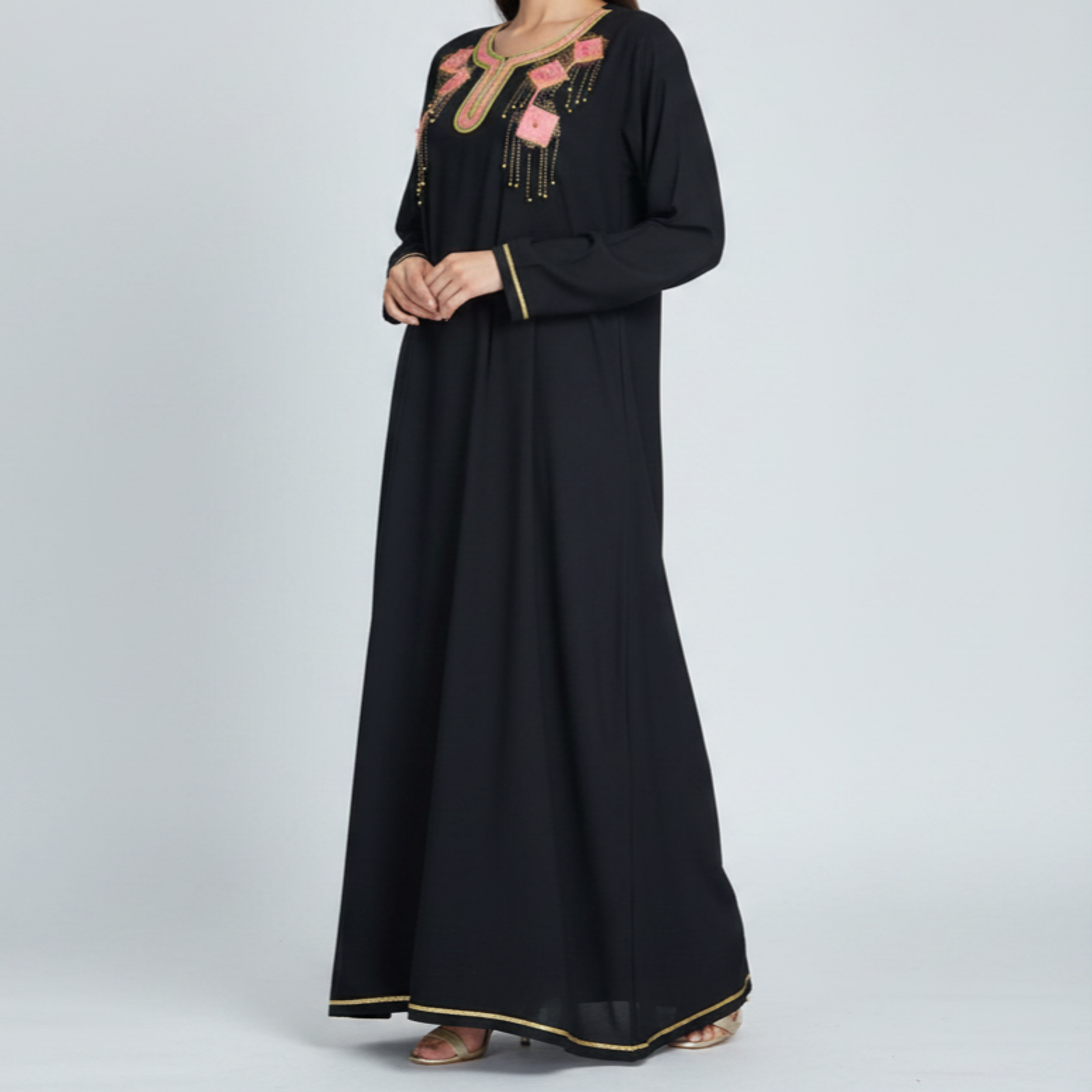 خرید اینترنتی قیمت پیراهن بلند زنانه نخی سنتی وارداتی