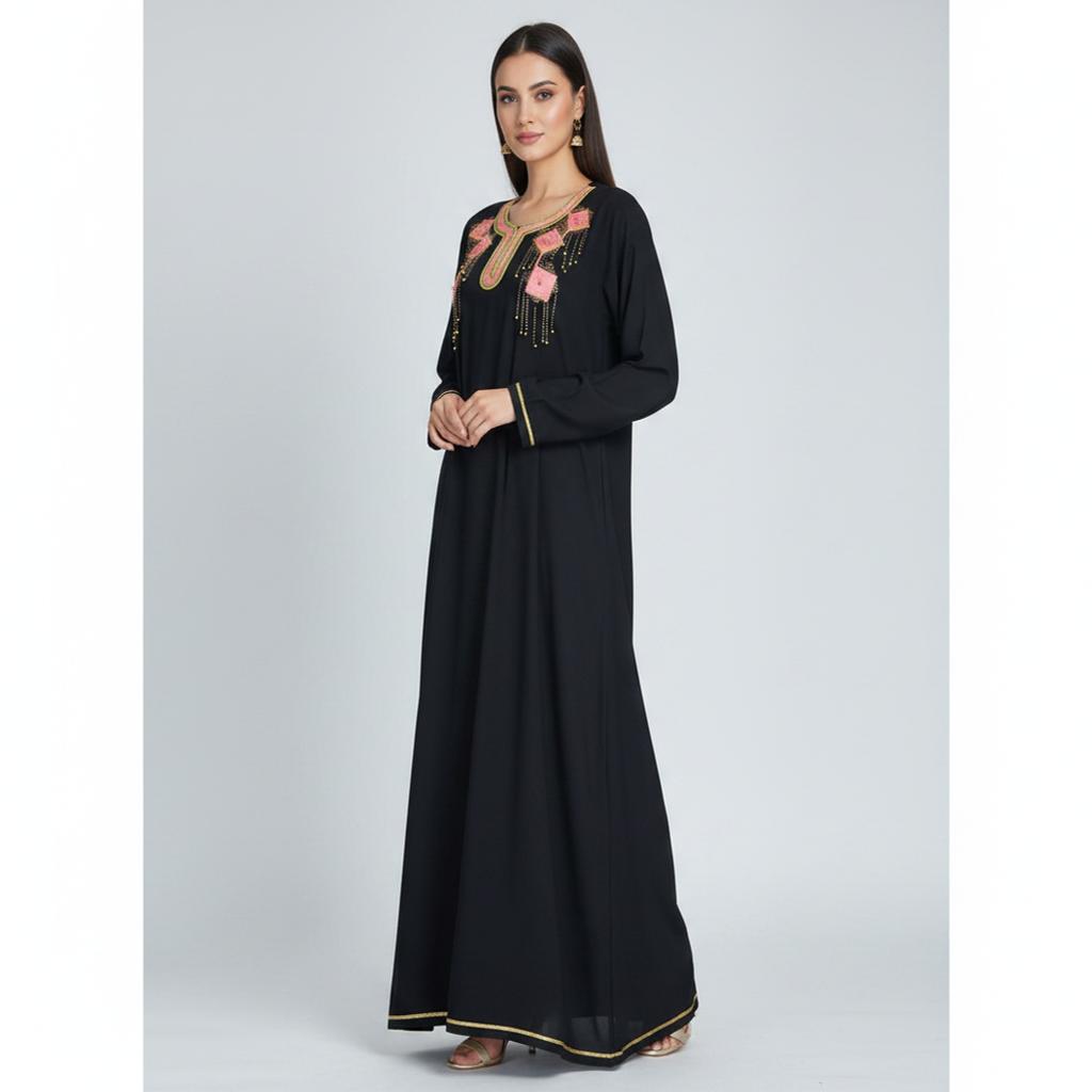 خرید اینترنتی قیمت پیراهن بلند زنانه نخی سنتی وارداتی