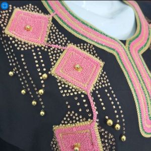 خرید اینترنتی قیمت پیراهن بلند زنانه نخی سنتی وارداتی