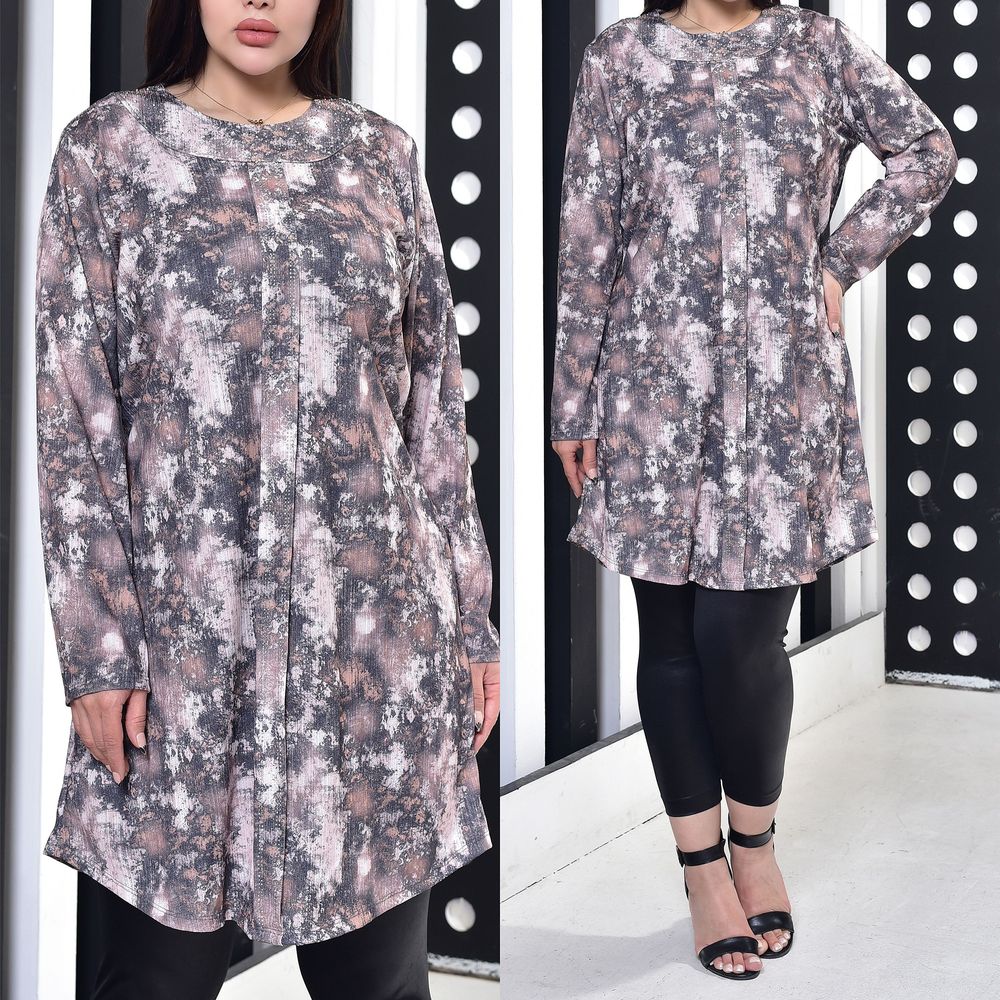 خرید اینترنتی قیمت تونیک زنانه کریشه نگین دار مجلسی