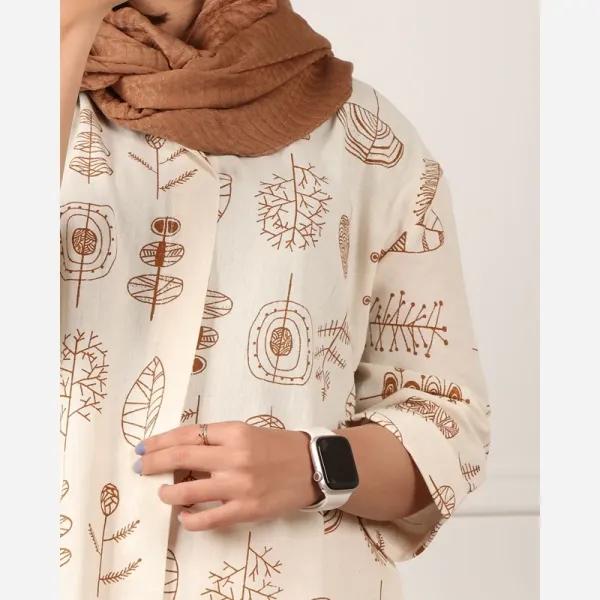 تونیک زنانه لینن طرح برگ