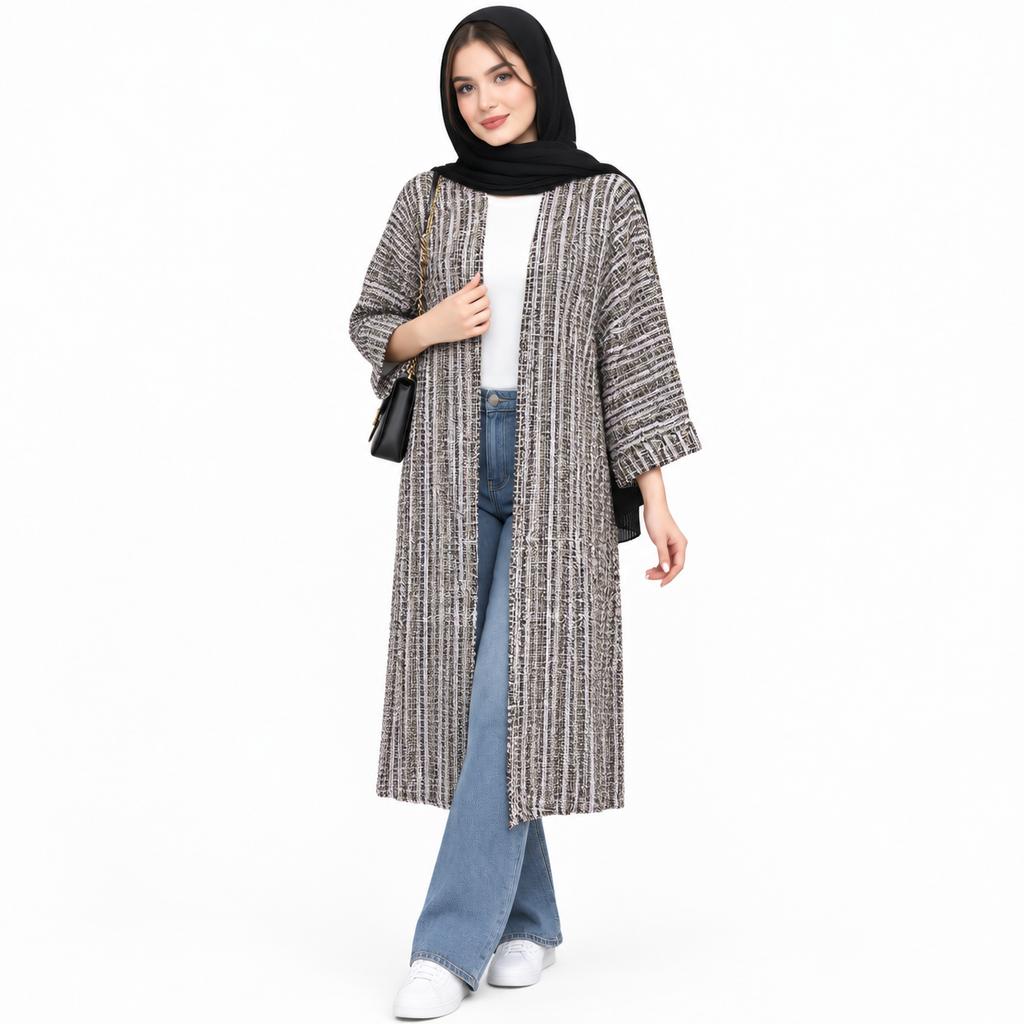 خرید اینترنتی قیمت مانتو پاییزه زنانه لمه شانل ترک