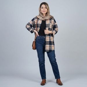 خرید اینترنتی قیمت شکت زنانه چهارخونه پاییزی