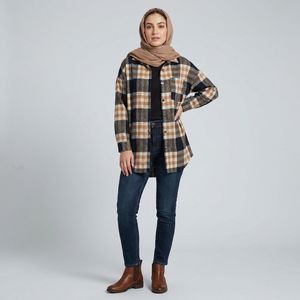 خرید اینترنتی قیمت شکت زنانه چهارخونه پاییزی