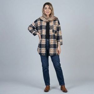 خرید اینترنتی قیمت شکت زنانه چهارخونه پاییزی