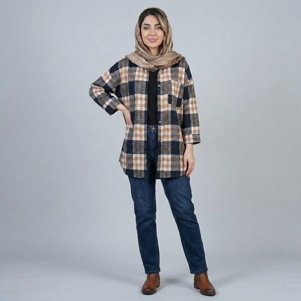 شکت زنانه چهارخونه پاییزی