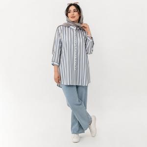 مانتو زنانه اسپرت راه راه