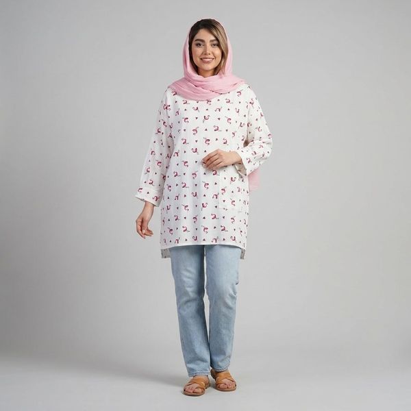 تونیک زنانه کراش طرح فلامینگو