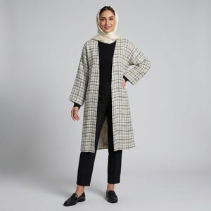 خرید اینترنتی قیمت مانتو زنانه چهارخونه شانل ترک پاییزی