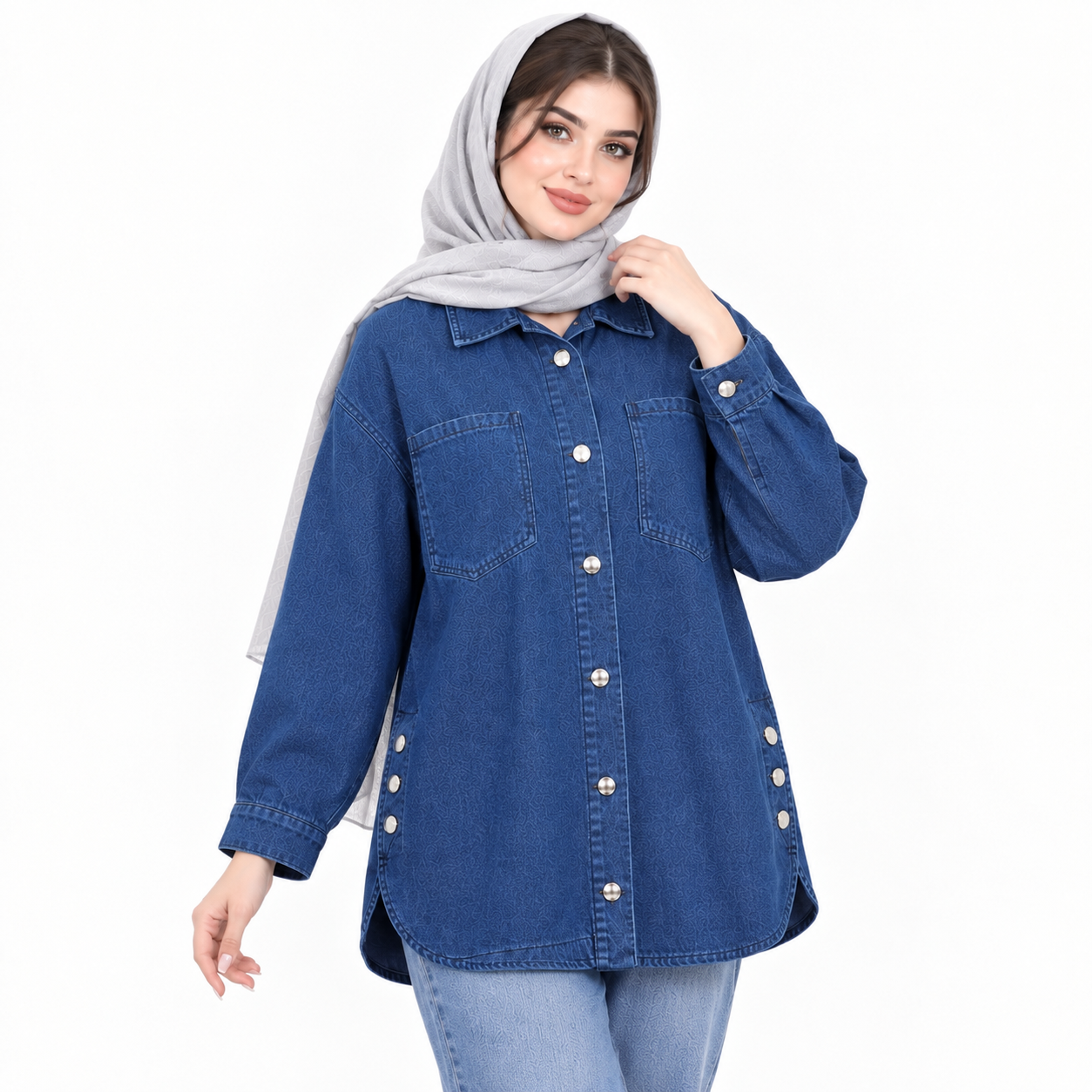 خرید اینترنتی قیمت کت جین پاییزی زنانه اسپرت