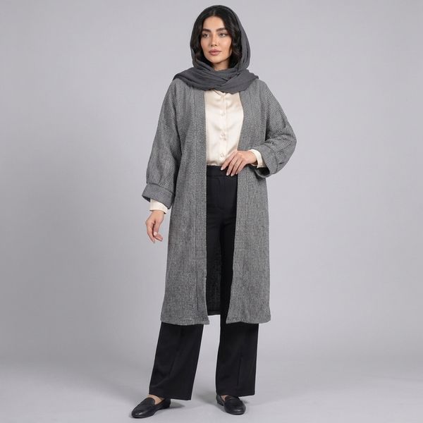 مانتو زنانه موهر بیسکویتی پاییزی