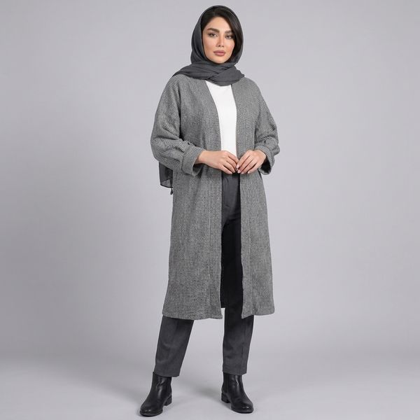 مانتو زنانه موهر بیسکویتی پاییزی