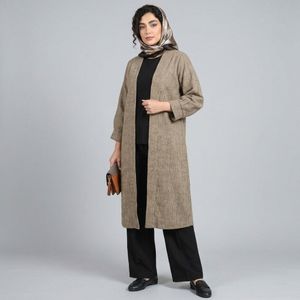 خرید اینترنتی قیمت مانتو زنانه موهر بیسکویتی پاییزی